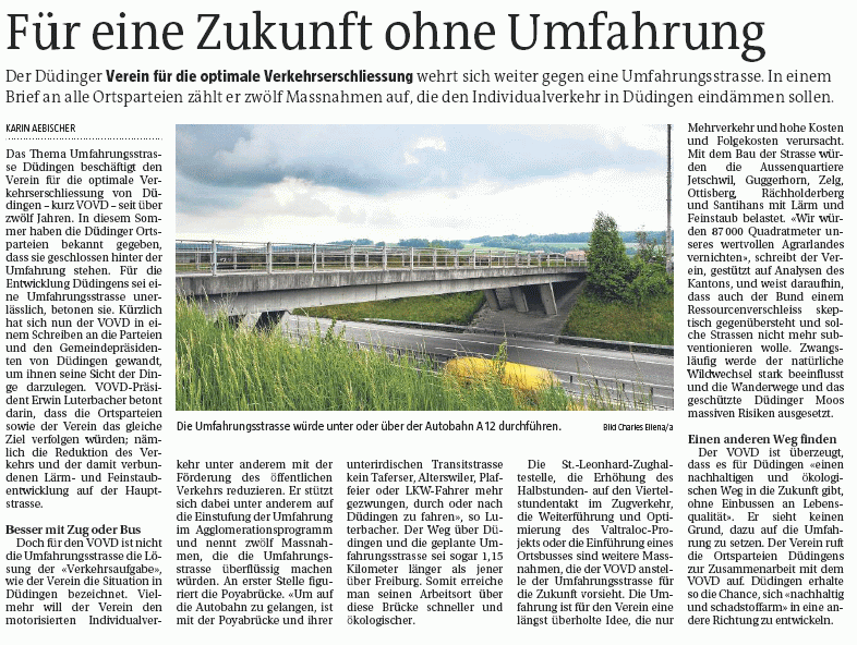 Zukunft ohne Umfahrung
