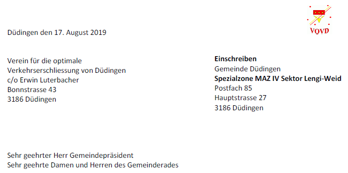 Einsprache_Projekt Lengi-Weid 2019 08 17