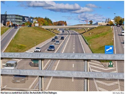 Einfahrt D&uuml;dingen Richtung Freiburg